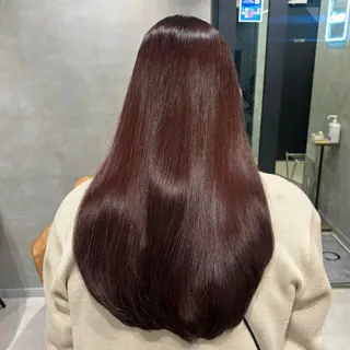 カラー 艶カラー✨️縮毛矯正 ×耳ツボ💠mamiのヘアスタイル