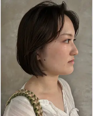 ショート カラー デザインパーマ/ カット/nanaのヘアスタイル