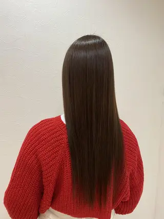 セミロング 髪質改善/マツパ 垢抜け透明カラー衣笠のヘアスタイル