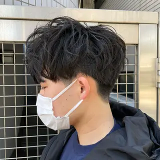 ショート パーマ メンズ 【メンズ縮毛矯正】 田中秀斗のヘアスタイル