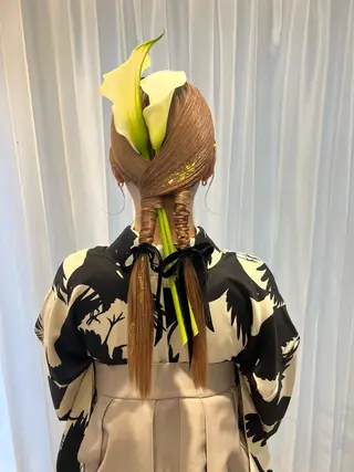ロング ヘアアレンジ 池田 みのりのヘアスタイル
