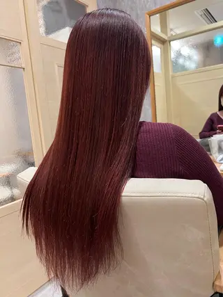 セミロング カラー パーマ 🌈髪質改善・美髪矯 正・平野瀬乃🌈のヘアスタイル