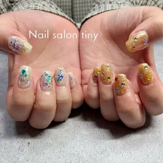 ネイル Nail salon tiny🩵のネイルデザイン