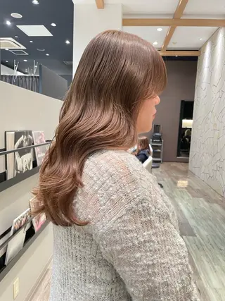 ロング カラー k-twoたき✨艶感 カラー／美髪矯正のヘアスタイル