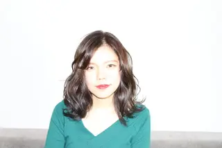 セミロング 落合 優太のヘアスタイル