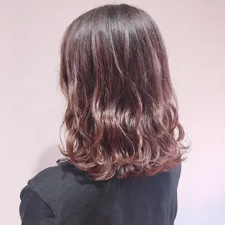 ミディアム カラー 韓国風ヘア✻透明感 カラー✻yukaのヘアスタイル