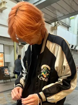 ミディアム カラー メンズ メンズ特化❤️‍🔥 パーマ職人江口佳乃のヘアスタイル