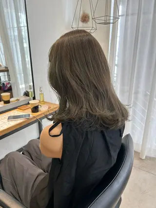 ミディアム カラー じゅわっと暖色カラー 🍊Moemiのヘアスタイル