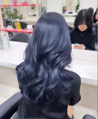 ロング カラー 大人っぽ韓国ヘア 寒色💙yuma💙のヘアスタイル
