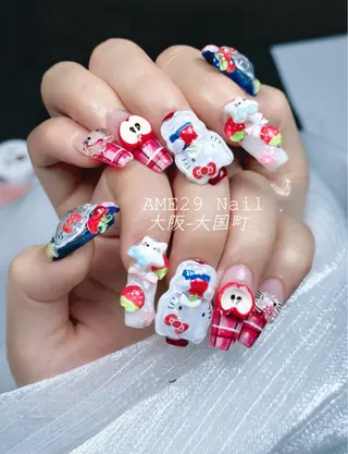 ロング カラー AME29 Nail ネイルサロンのネイルデザイン