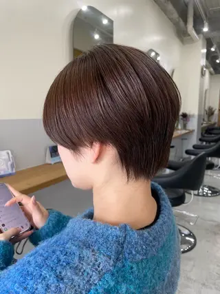 ショート ノエ/ 縮毛矯正/高岳のヘアスタイル