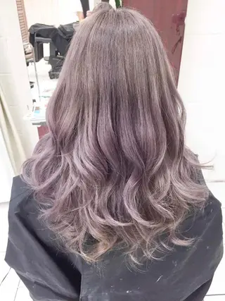 セミロング カラー ヘアアレンジ モテ髪透明感❤️ デイズヘアカラーのヘアスタイル