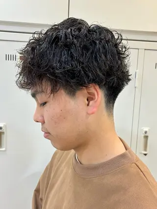 ショート パーマ メンズ 🩵波巻き／ツイスパ HARU💎のヘアスタイル