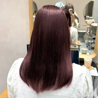 カラー りな🪽カット /縮毛/透明感カラーのヘアスタイル
