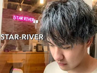 ショート カラー メンズ ヘアカラー&縮毛矯正 STAR☆RIVERのヘアスタイル