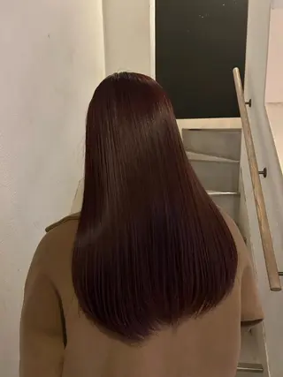 ロング カラー 愛結 暖色カラー🎀🩰のヘアスタイル