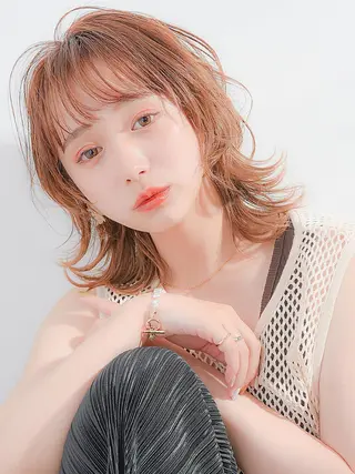 ミディアム 髪質改善&透明感 ⭐️高本裕基のヘアスタイル