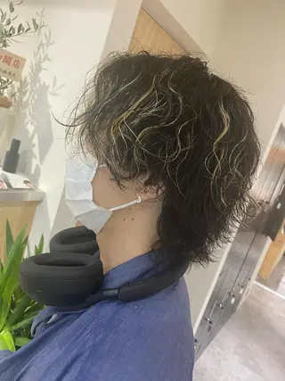 パーマ メンズ メンズブリーチカラー /パーマ ごーた立川のヘアスタイル