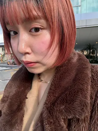 カラー ブリーチなしカラー/ パーマ/おとは🦖♡のヘアスタイル