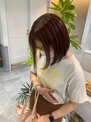 ミディアム 薄暮 マツイ　レンのヘアスタイル