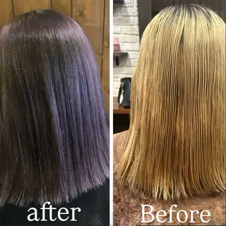 ミディアム カラー 北岡 慶子 大宮駅西口徒歩3分のヘアスタイル