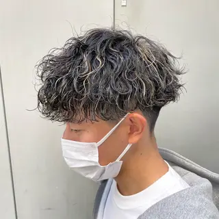 ショート カラー パーマ ヘアアレンジ メンズ キッズ ネイル マツエク・マツパ アイブロウ ✂️メンズカット ひろき✂️のヘアスタイル