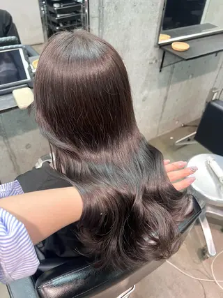 ロング カラー 透明感カラー ✨ 韓国艶髪💗菅原のヘアスタイル