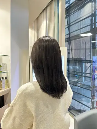 ロング カラー クロスパーマ/うる艶 カラー/Kurumiのヘアスタイル