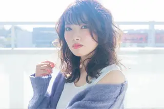 セミロング カラー 小野 和摩のヘアスタイル