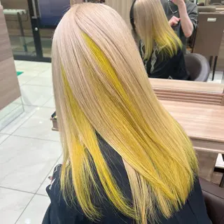 ロング カラー ブリーチ/デザイン 💎ryuyaのヘアスタイル