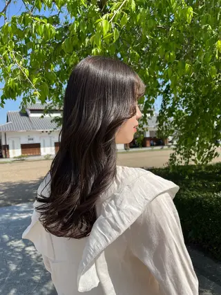 ロング カラー 村泉 心のヘアスタイル