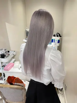 ロング カラー ムラ修正.ブリーチ エクステ🤍アミルのヘアスタイル