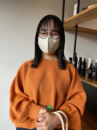 セミロング 西崎 満里奈のヘアスタイル