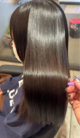 セミロング たかはし るなのヘアスタイル
