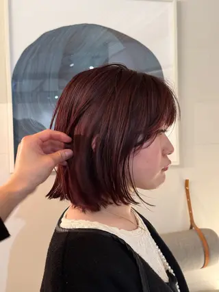 ショート カラー メンズパーマ／ボブ 星本広海のヘアスタイル