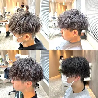 パーマ メンズ 梅田中崎町メンズ 美容師ユースケのヘアスタイル