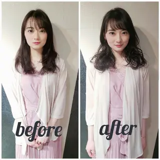 セミロング [店長]カラーが好評 　小林のヘアスタイル