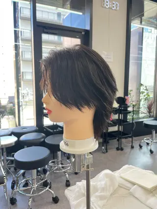 メンズ オリーブカラー🫒/ ハッシュカット/みゆのヘアスタイル