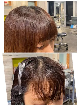 ショート ブリーチカラー/ブロ ンドレイヤーカットのヘアスタイル