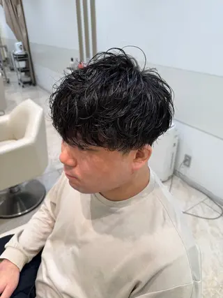 パーマ メンズ 艶髪/ヘッドスパ/ メンズカット/りちかのヘアスタイル