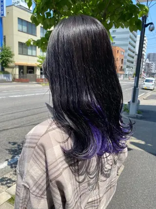 セミロング カラー 🍀透明感抜群🍀/ ハイトーンカラーのヘアスタイル