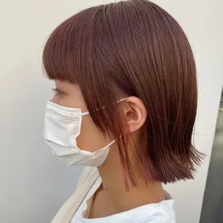 ショート カラー 🪭risa 暖色/レイヤー🪭のヘアスタイル