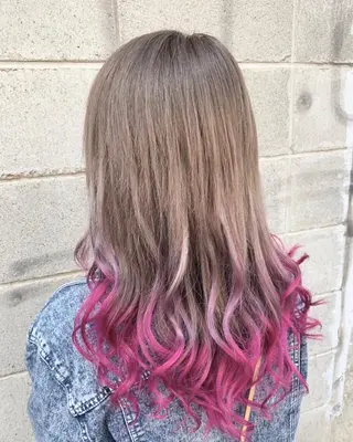 カラー ダブルスキルエクステ /羽エクステ白石宇由のヘアスタイル