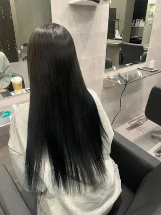 カラー 酸性ストレート 髪質改善のヘアスタイル