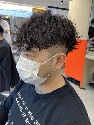 ショート パーマ メンズ SENTA✨メンズ パーマ✨fifth栄のヘアスタイル