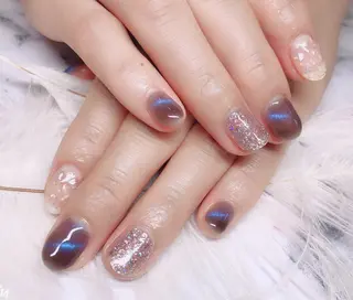 ネイル マジック ミラーのネイルデザイン