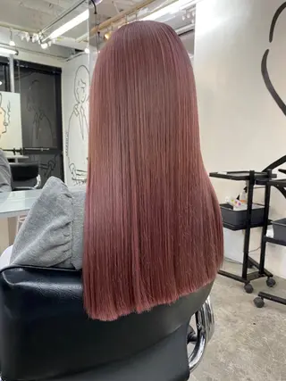 ロング カラー 🤡暖色レイヤー 🤡みさきのヘアスタイル