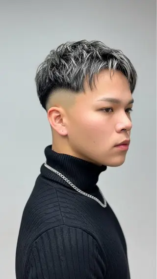 ショート カラー メンズ 🔮メンズ縮毛矯正 メンズパーマ💎竹永のヘアスタイル