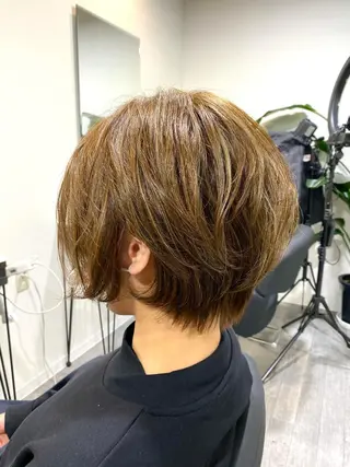 ミディアム カラー パーマ 先着1名様限定 カット無料のヘアスタイル