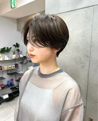ショート カラー パーマ ナチュラル×色気パ ーマ 渋谷/マナミのヘアスタイル